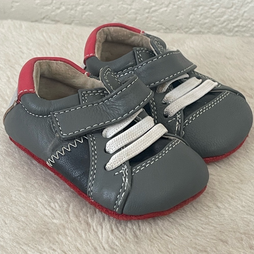 Smaller by See Kai Run Gray Baby Shoes